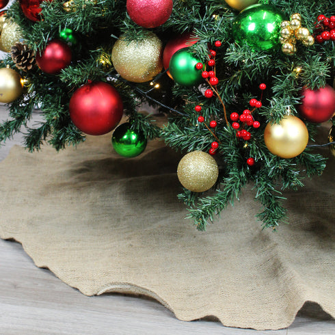 Natural Hessian Christmas Tree Skirt
